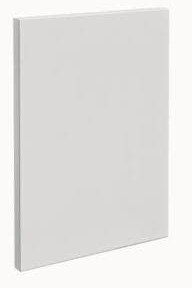 Slab cabinet door style