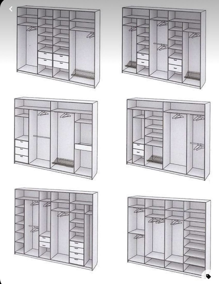 Wardrobe internal layout guide