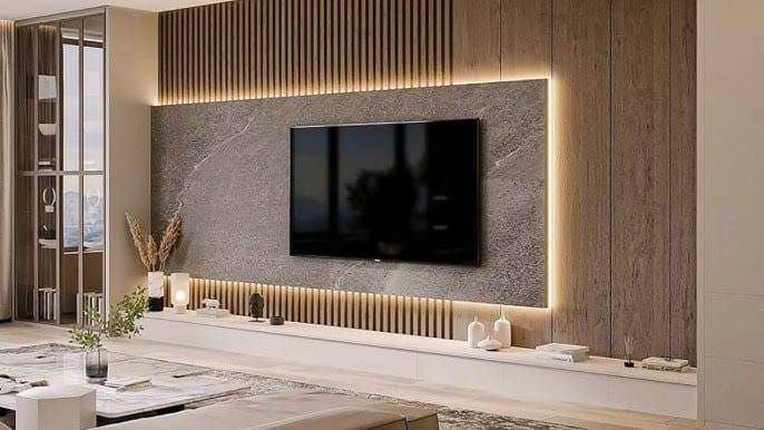 Custom TV media wall Sydney