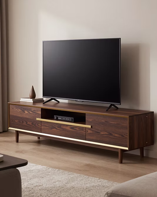 Custom media wall joinery